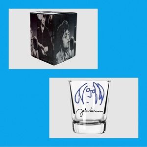 John Lennon Shot Glass/Matching Gift Box